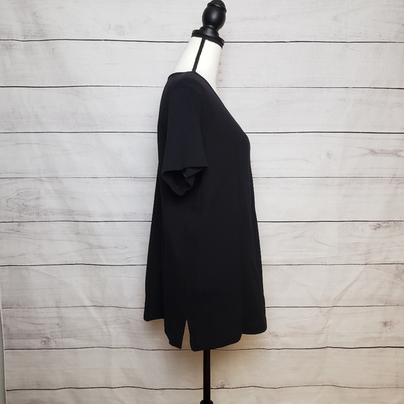 Sold Elsewhere - Black Basic Eyelet Top - Picture 3 of 3